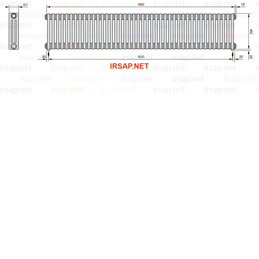 Радиатор IRSAP Tesi 30450/42 T16 CL 01